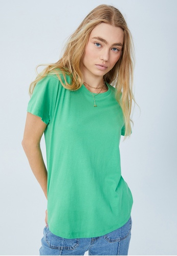Cotton On green The One Crew Tee 9F5FEAA3302FD3GS_1