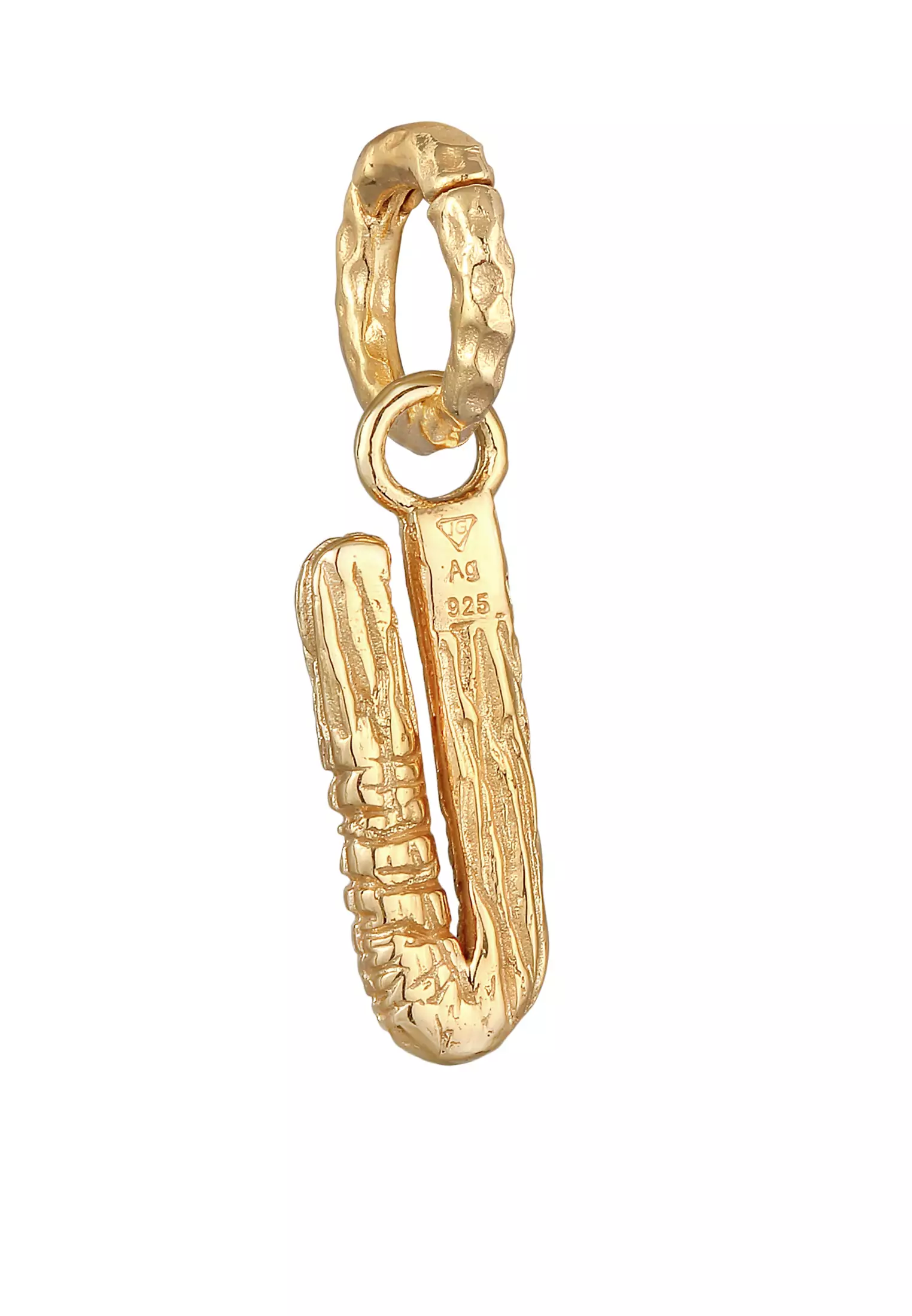 吊坠字母U有机外观镀金