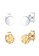 Elli Germany multi Perhiasan Wanita Perak Asli - Silver Anting Basic Earstud Gold-Plated 1DF88ACCC1BE59GS_3