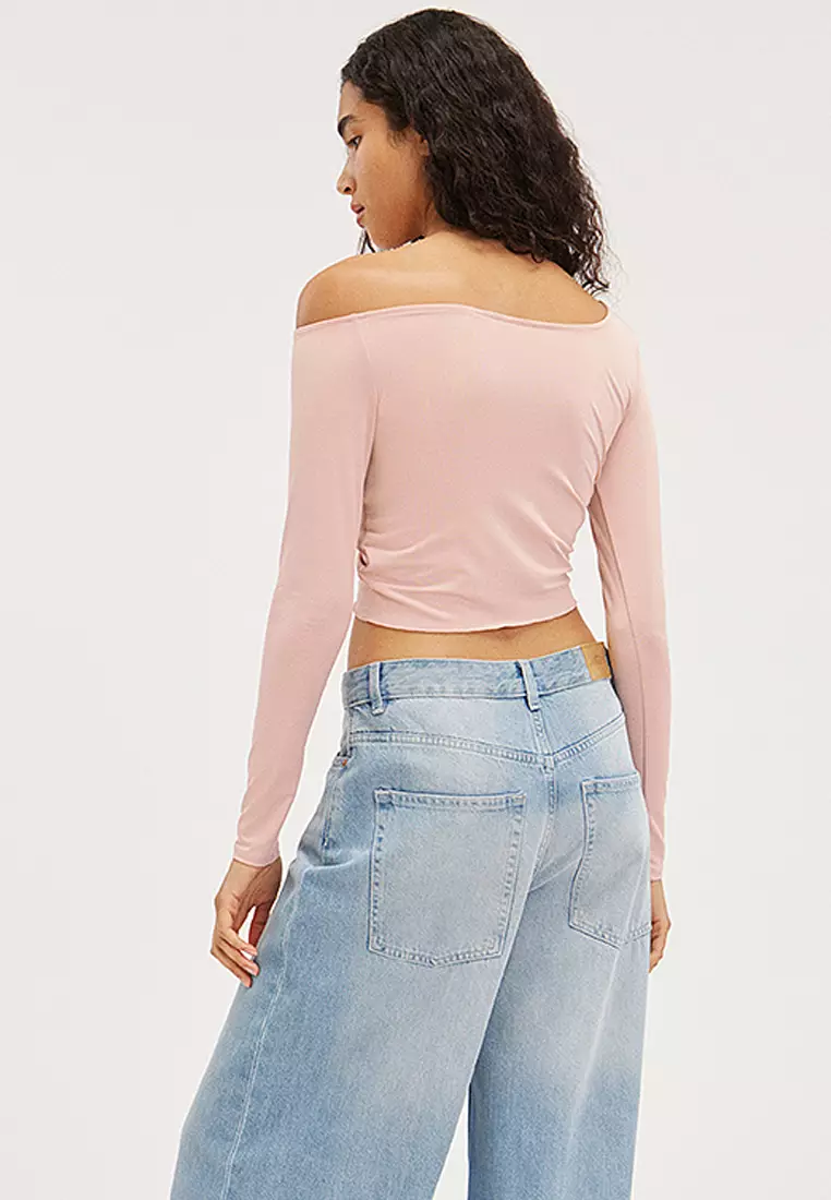 Monki one shoulder top top