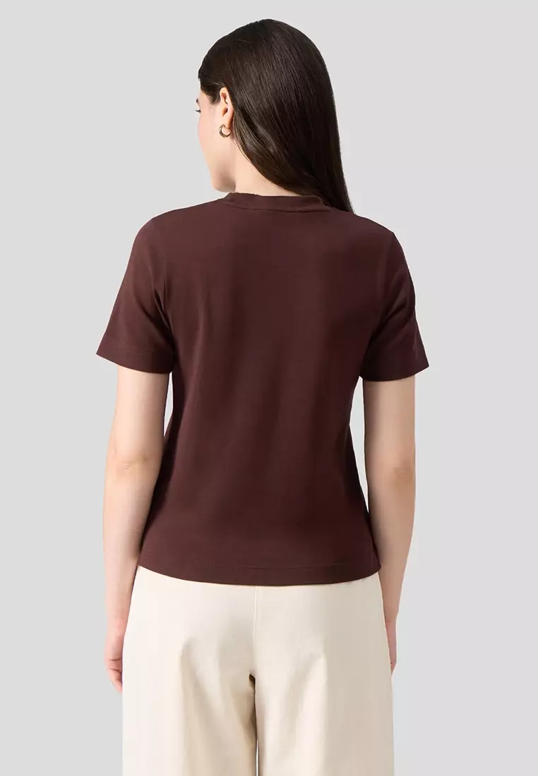 Interlock T-Shirt With Side Slit
