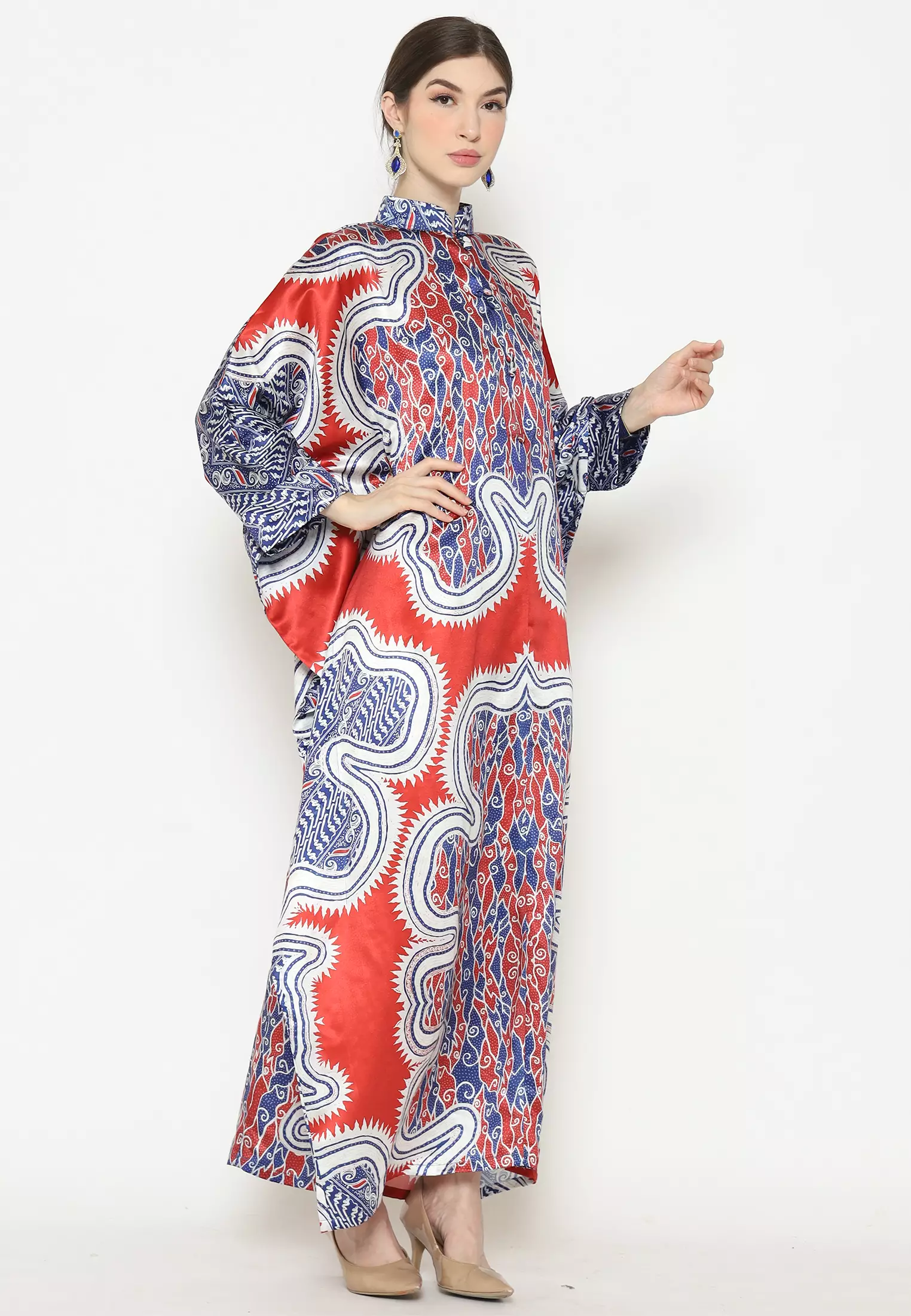 Kanzi Collection Exclusive Long Sleeve Batik Red