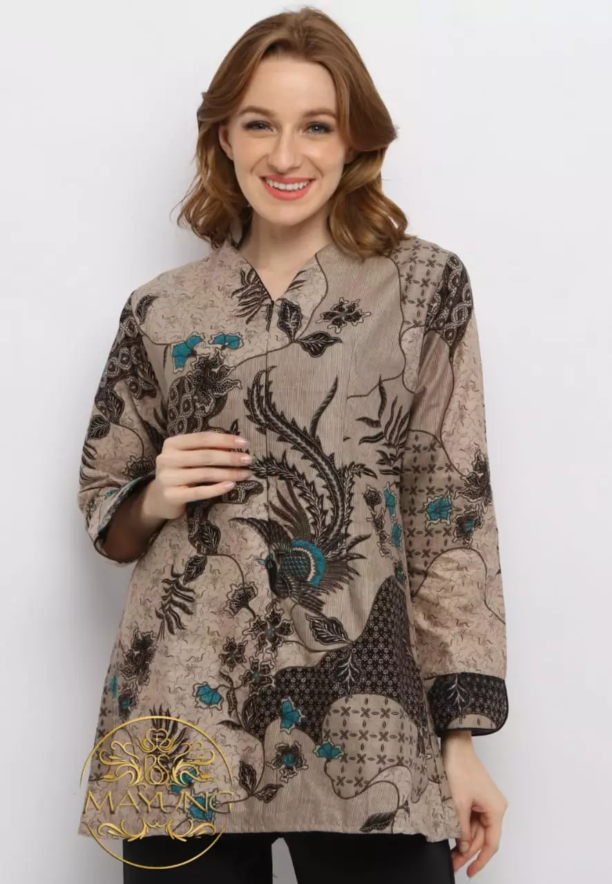 Jual Batik Mayung Blouse Batik Premium Baruna Original Zalora Indonesia