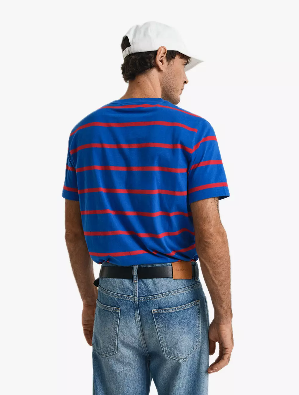 GANT - Pakaian Pria - Striped Ss T-Shirt - Lapis Blue