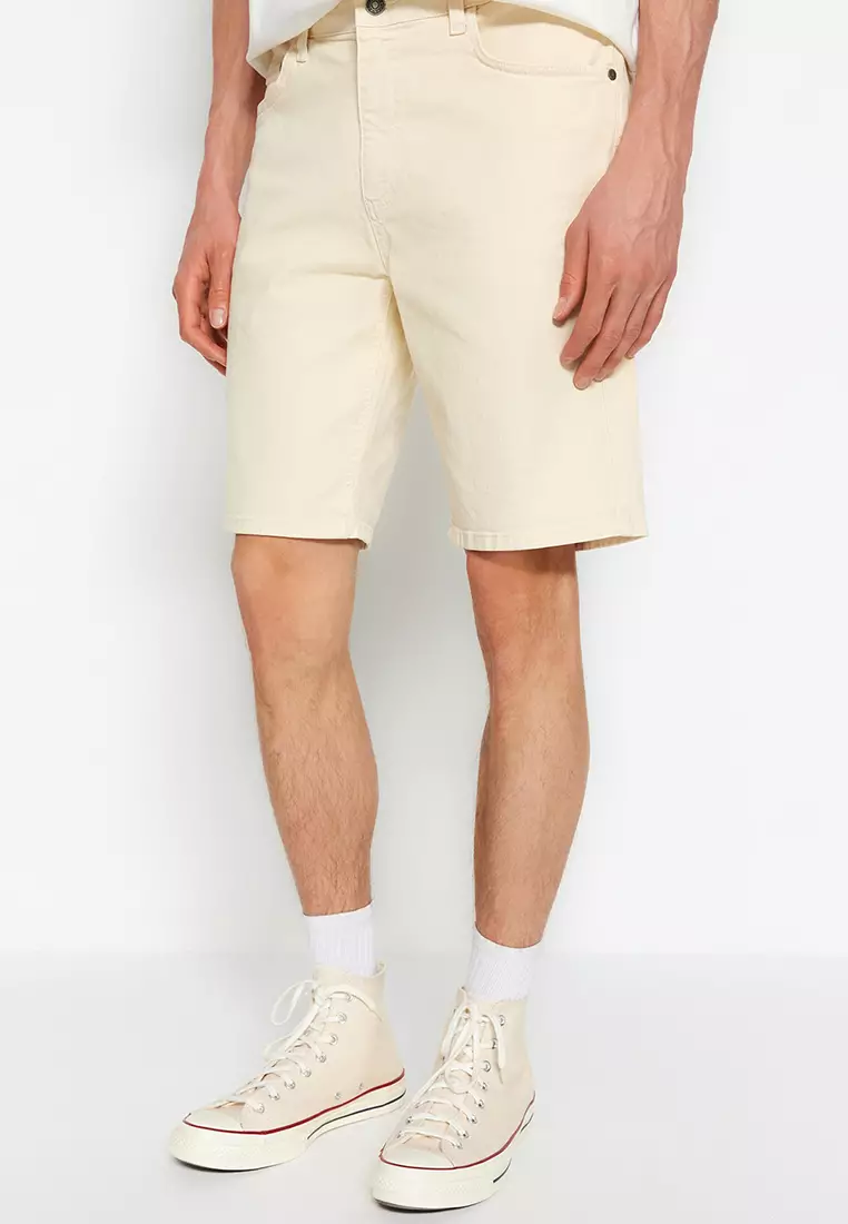 Men's Beige Chino Shorts