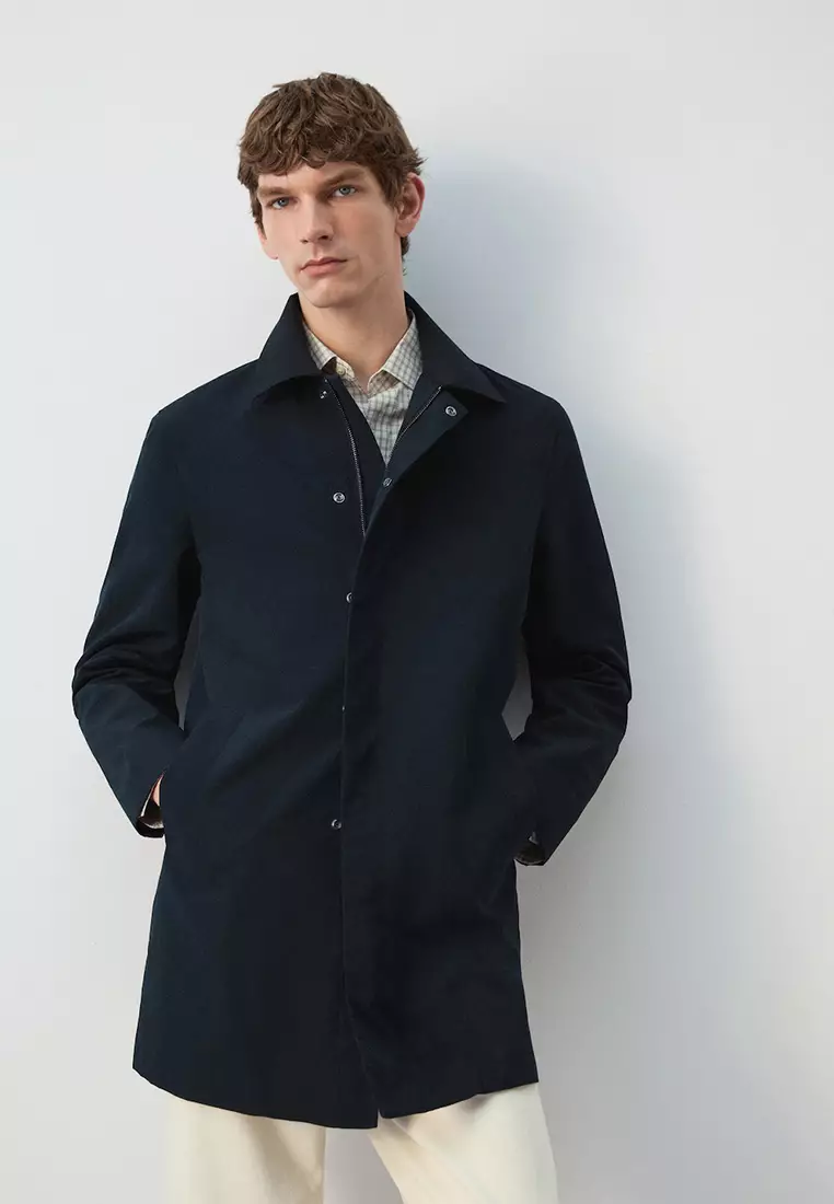 Water-Repellent Parka Jacket With Removable Hood