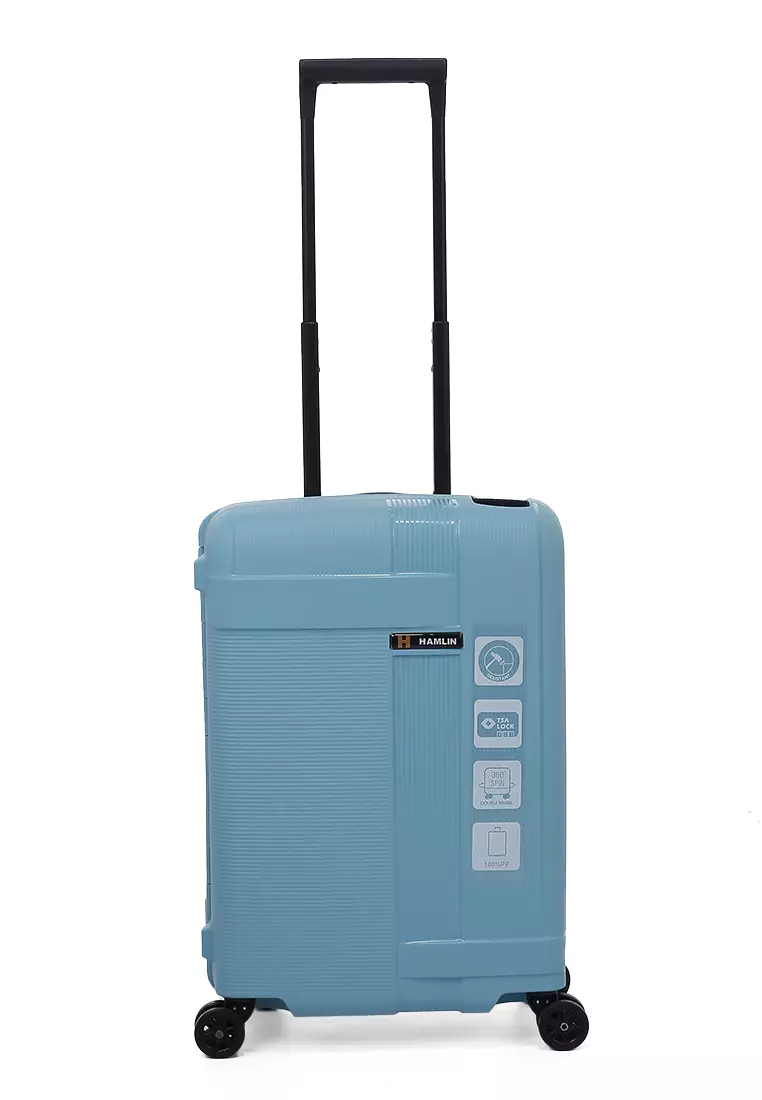 Carlton Tas Koper Unisex Size 20 Inch Suitcase Classic TSA Lock System Material Polycarbonate ORIGINAL - Blue