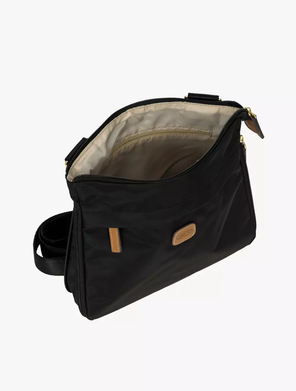 Bric's Expandable Shoulder Bag - Black - Black