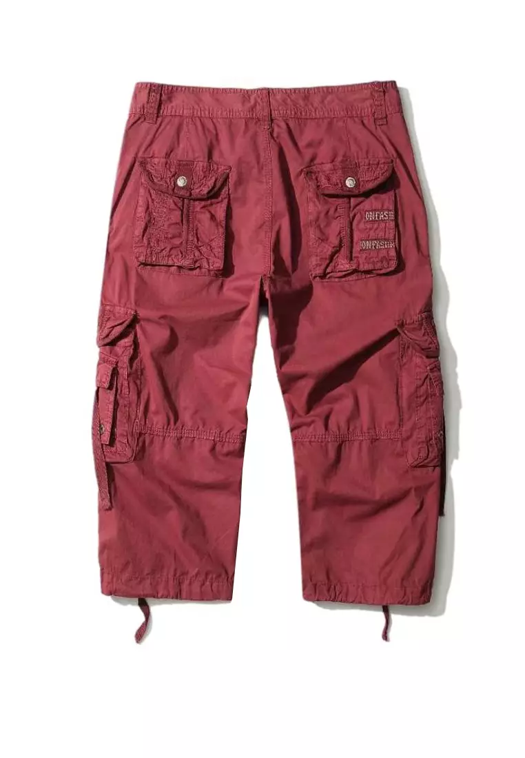 Loose Cotton Cargo Shorts AKK5820