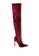 London Rag red Stretch High Heel Velvet Boot in Burgundy AD472SHADDD8A8GS_1