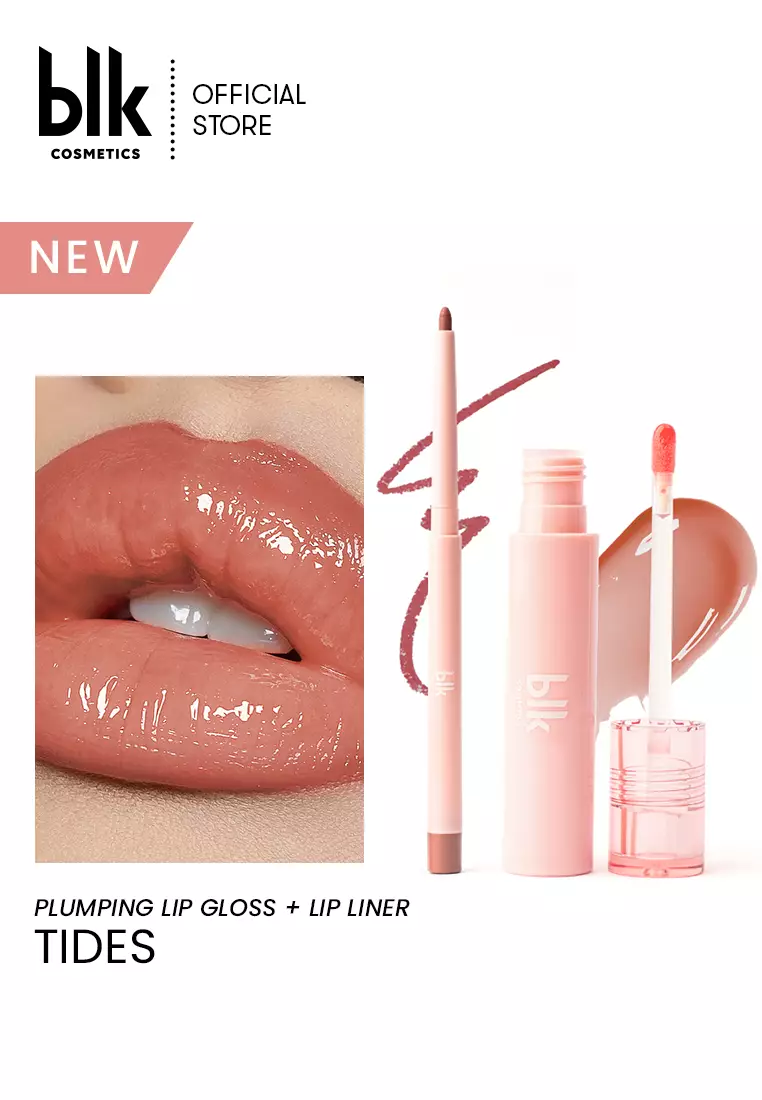 Discount on blk cosmetics  shoes - SKU: Blk Cosmetics Fresh Plumping Lip Gloss And Lip Liner Set Tides