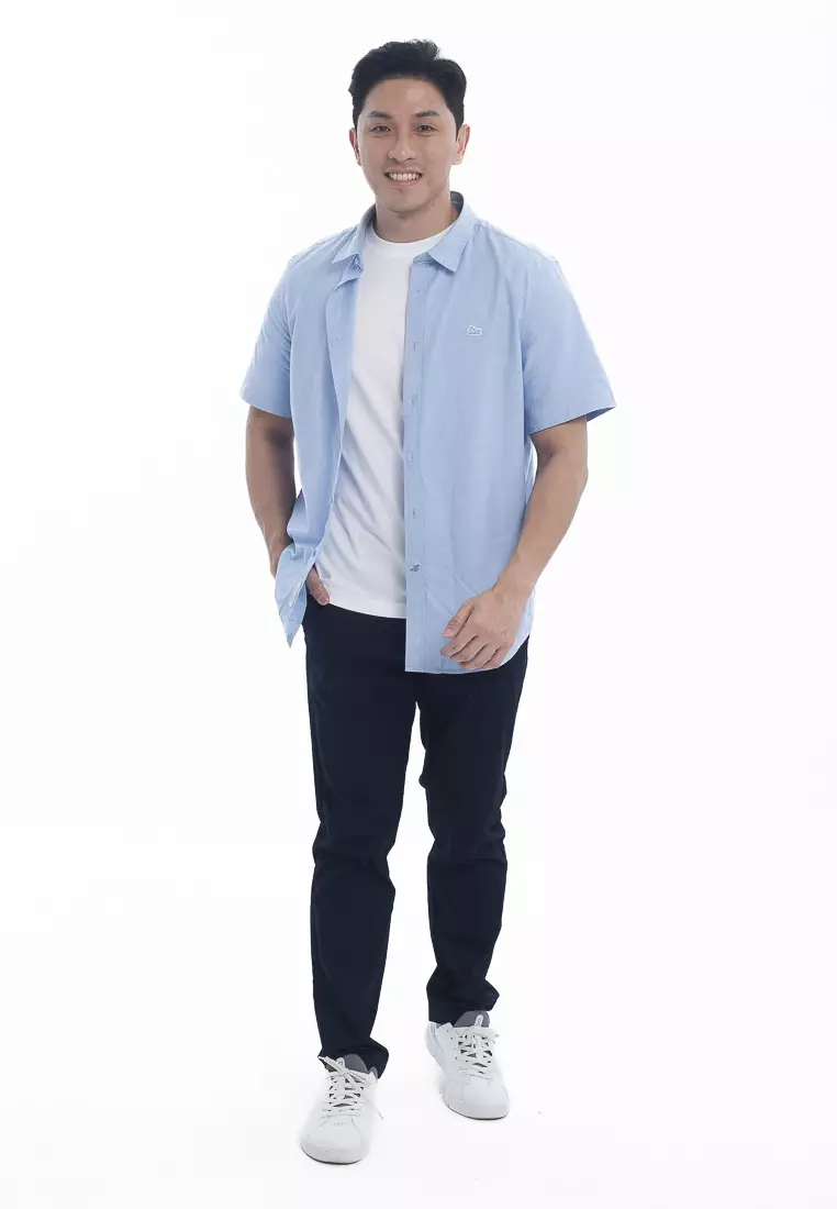 Men's Oxford Shirt With Signature Whale Embroidery