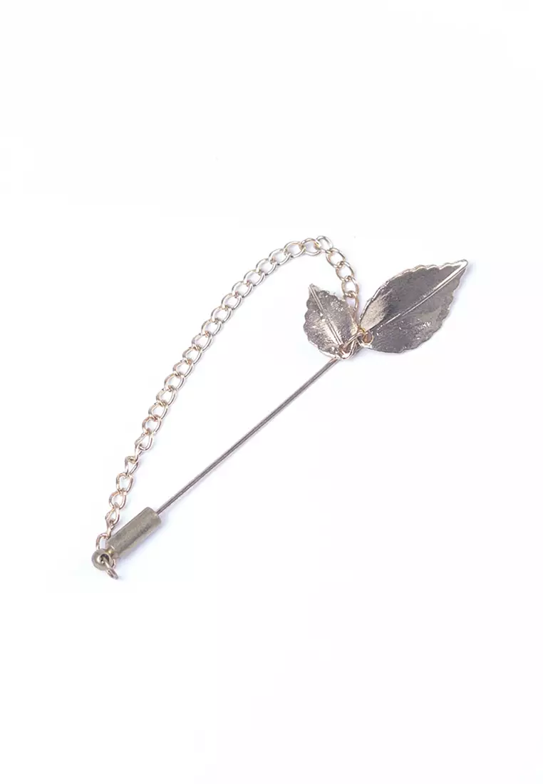 Houseofcuff lapel pin brooch bros untuk jas RANTAI GOLD II