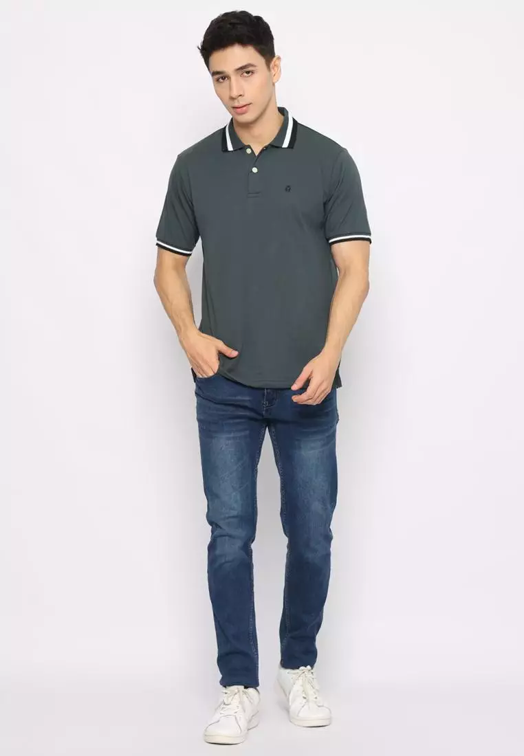 MATSUDA Kaos Polo Shirt Pria Kerah Moriyama