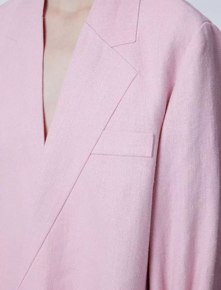 百搭宽松中长款西服