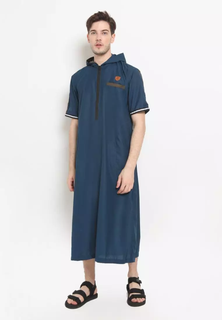 Zayidan Gamis Jubah Muslim Pria Atha Hoodie - Tosca