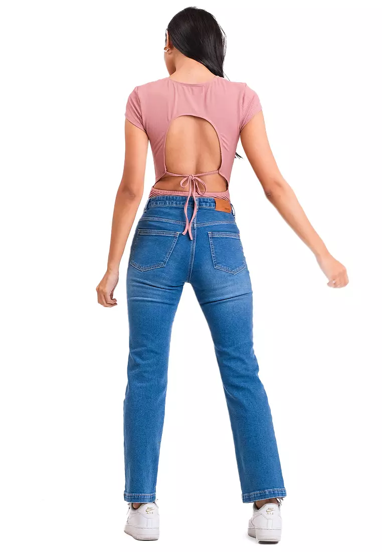 Keyhole Back Bodysuit