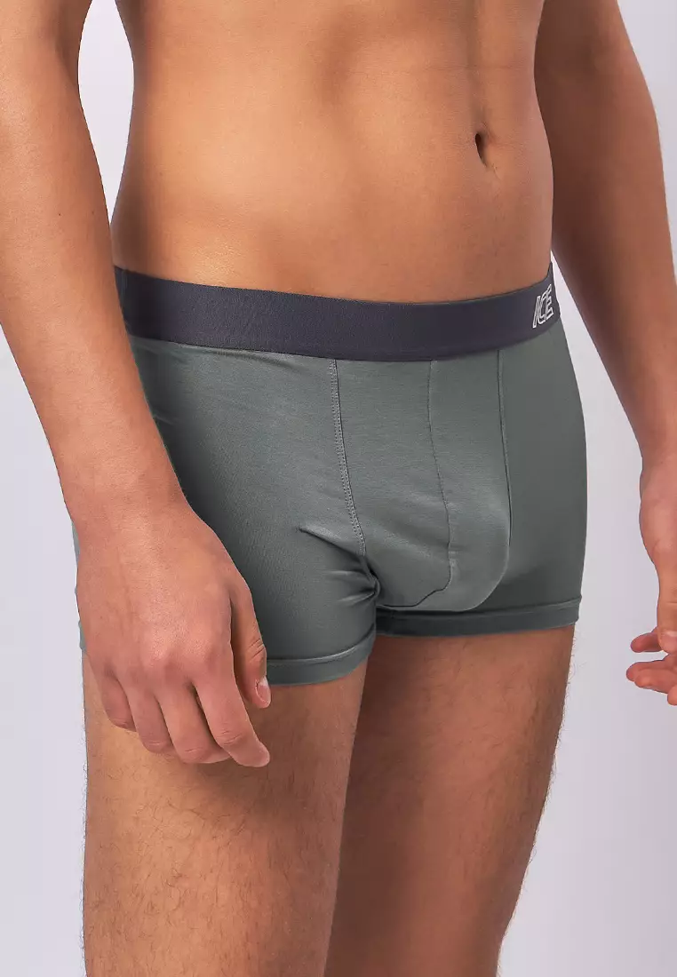  Ice Men Viscose With Spandex Boxer Briefs Dusty03 - Sedona Sage (Single Pack)