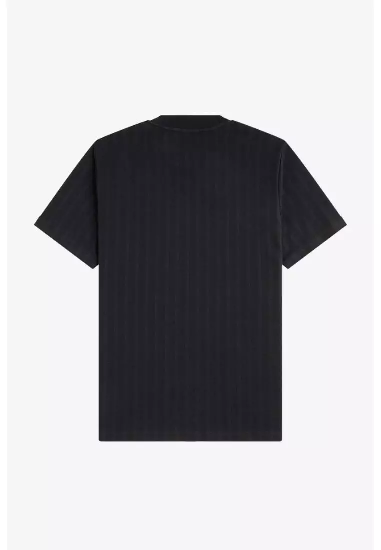 Fred Perry M2392 Pique Stripe T-Shirt (Black)