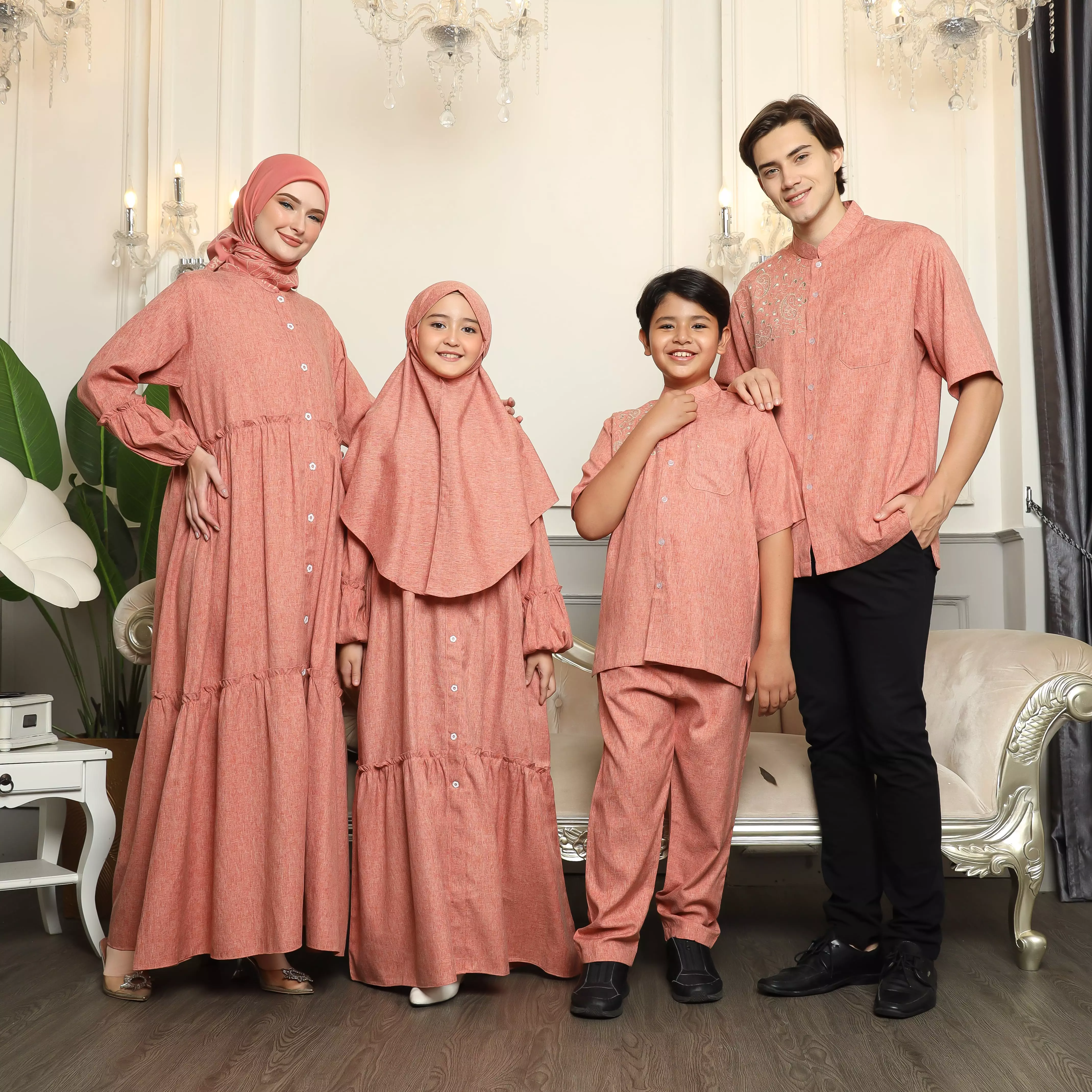 Gamis Sarimbit Anak GA 04 Orange