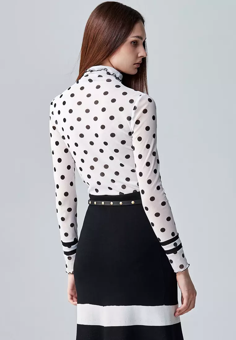 Polka hotsell dot turtleneck