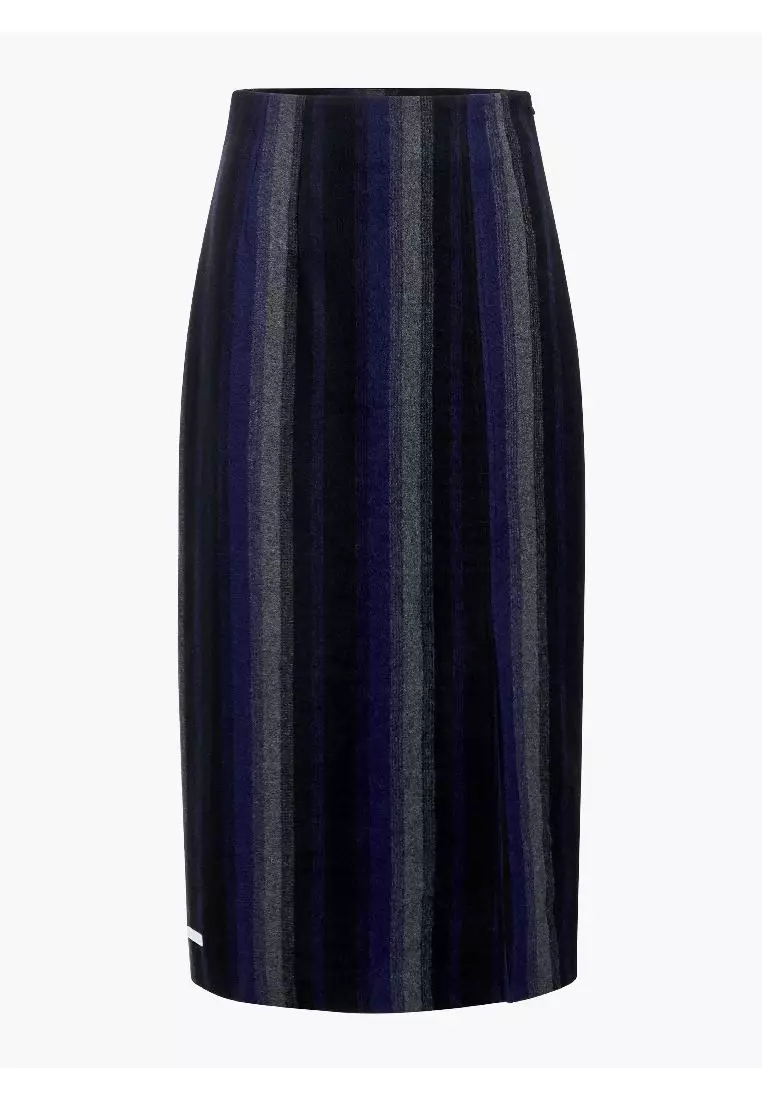 Sport stripe hot sale denim skirt