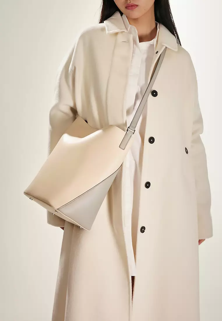 ANAIS Shoulder Bag - Cream / Grey