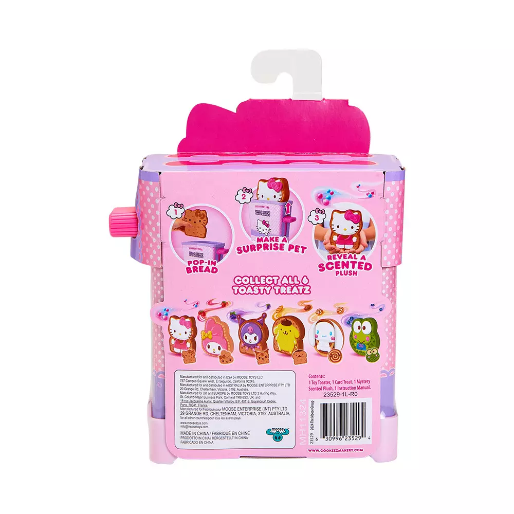 COOKEEZ MAKERY BONEKA PLUSH HELLO KITTY & FRIENDS TOASTY TREATZ RANDOM