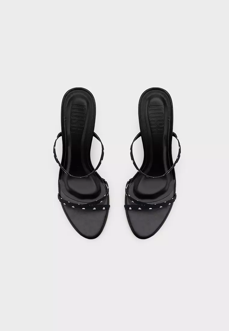 Sandal Tumit Kecil Bertali dengan Cloudfoam低跟云朵泡沫细带拖鞋