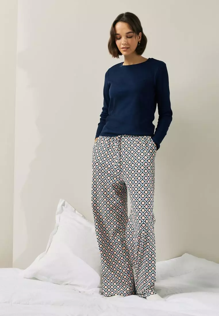 Buy NEXT Ribbed Long Sleeve Pyjamas 2026 Online | ZALORA