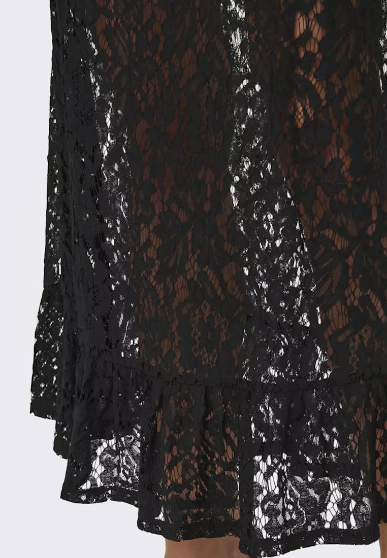 Lace Jersey Skirt