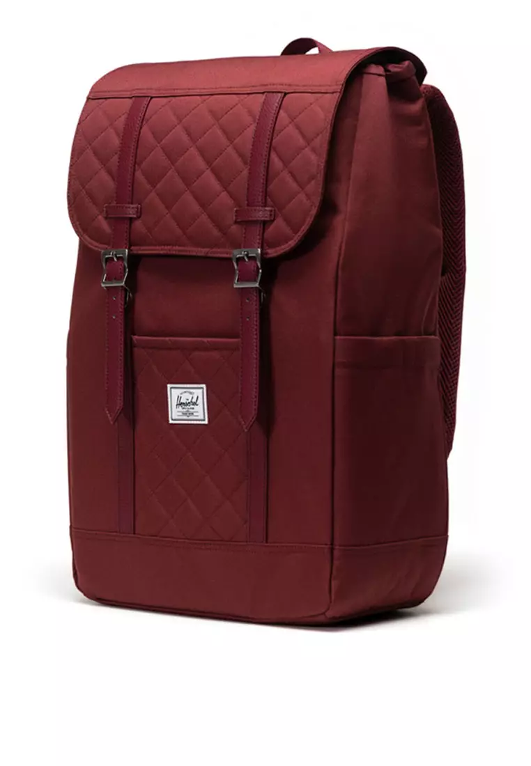 Herschel Retreat Oxblood Red Quilted US 23L
