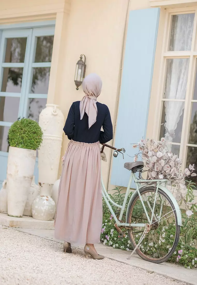 Azalea Midi Dress Nude Pink..