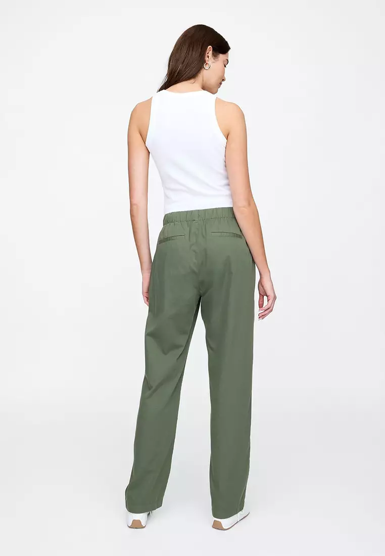 Mid Rise Easy Twill Pants