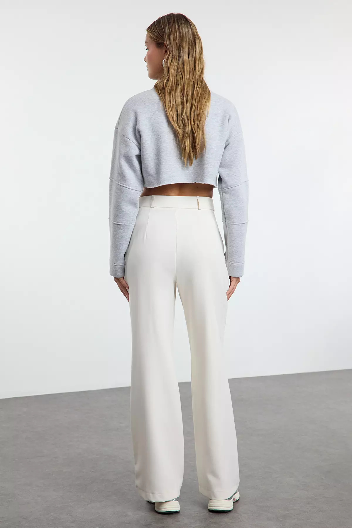 High Waist Pleated Trousers