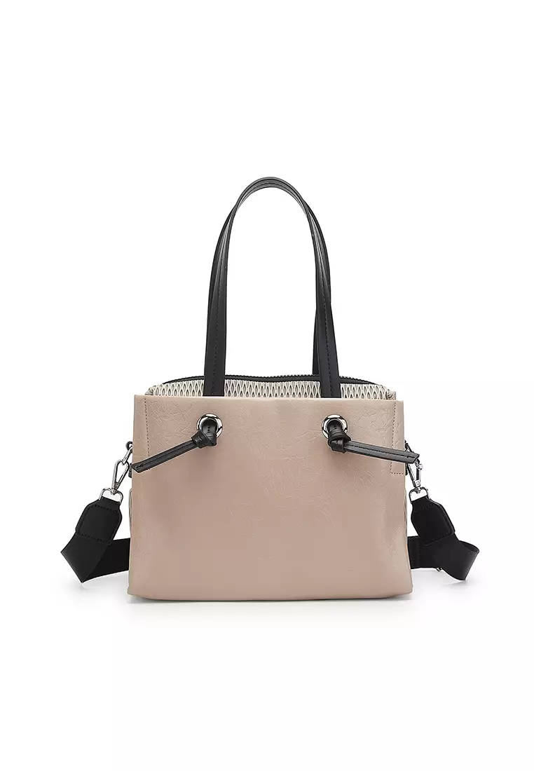Women's Top Handle Bag / Sling Bag / Crossbody Bag - Khaki