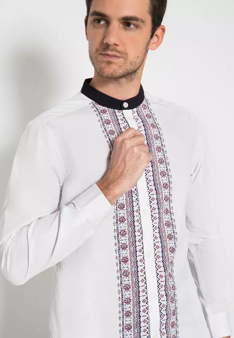 Johnwin - Baju Koko - Kemeja Koko - Lengan Panjang - Slim Fit