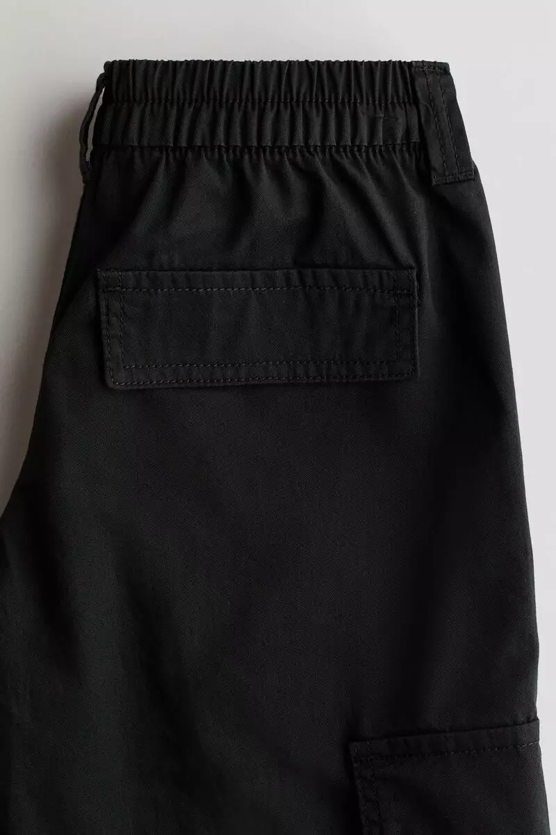 Cotton twill cargo trousers
