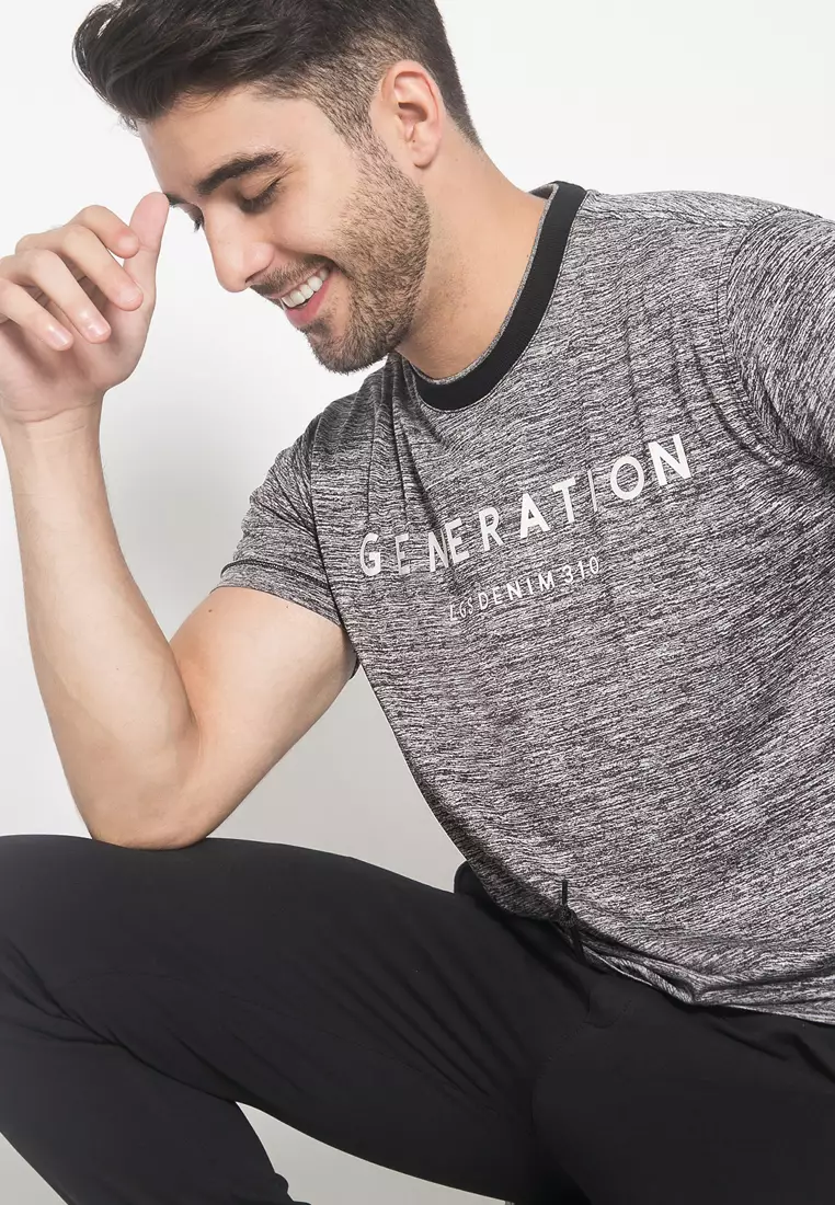 LGS - Kaos Casual Pria -  Multi Produk - Lengan Pendek - T-Shirt Man - Katun Nyaman