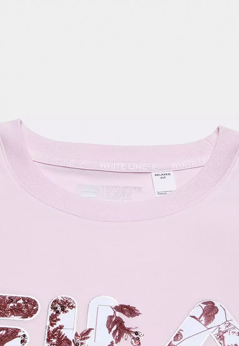 FILA CORE LIFESTYLE HERITAGE LIVE YOUR ELEGANCE Women Short Sleeve T-shirt (Violet)