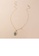 Glamorousky silver Fashion Simple Plated Gold Irregular Pattern Shell Geometric Pendant with Necklace CFC19ACFD5F352GS_4