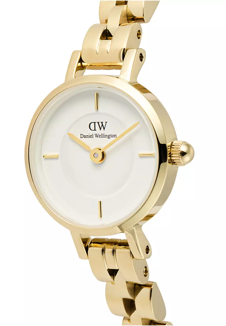 Petite Mini Arch 3-Link White Gold Women Watch stainless steel watch DW Official Authentic Original