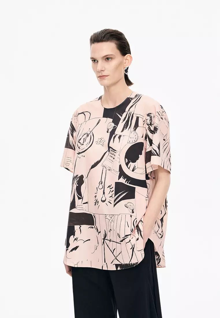 全棉任意形OVERSIZE短袖TOP