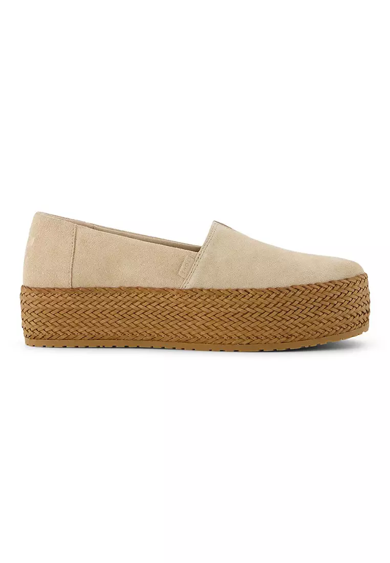 Suede Espadrilles Platform Sneakers Miu Miu Beige Suede Espadrille