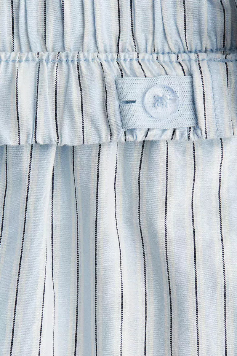 Frill-trimmed cotton shorts