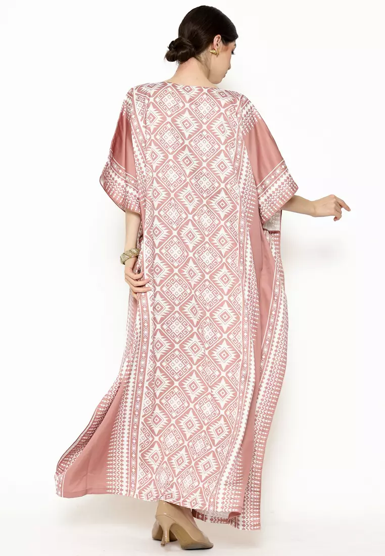 Kanzi Exclusive Short Sleeve Songket Kaftan