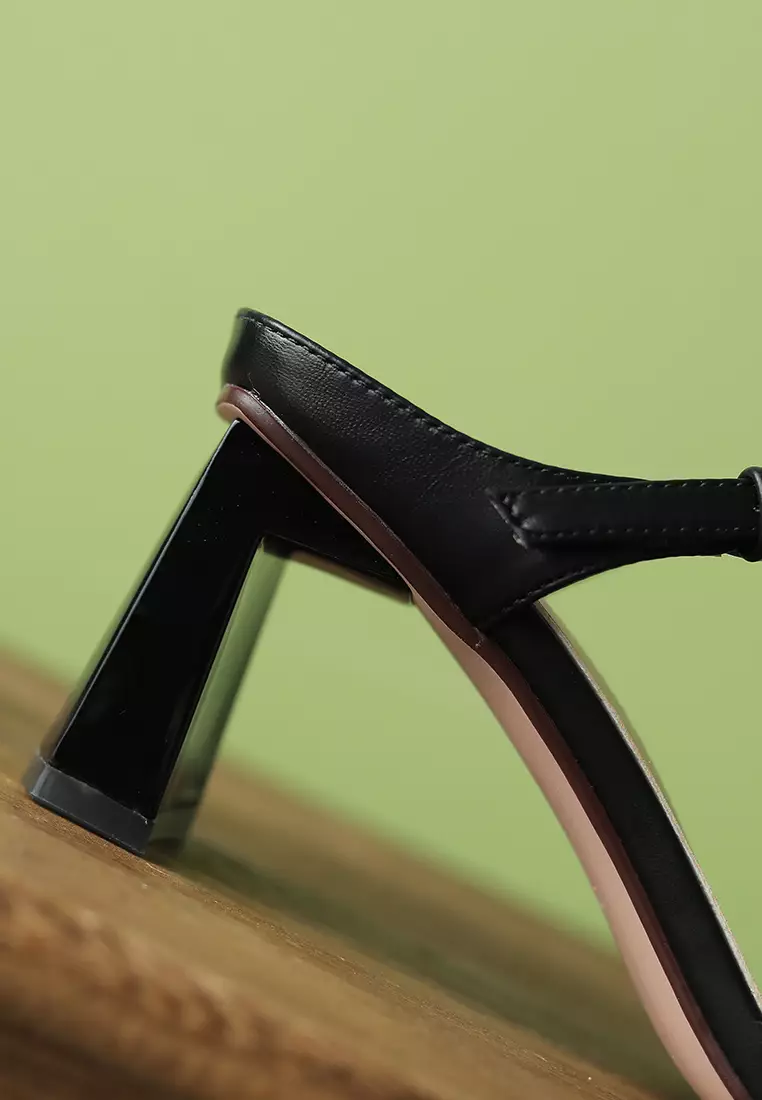 7CM Square Toe Strap High Heel Sandals XJ3638-10