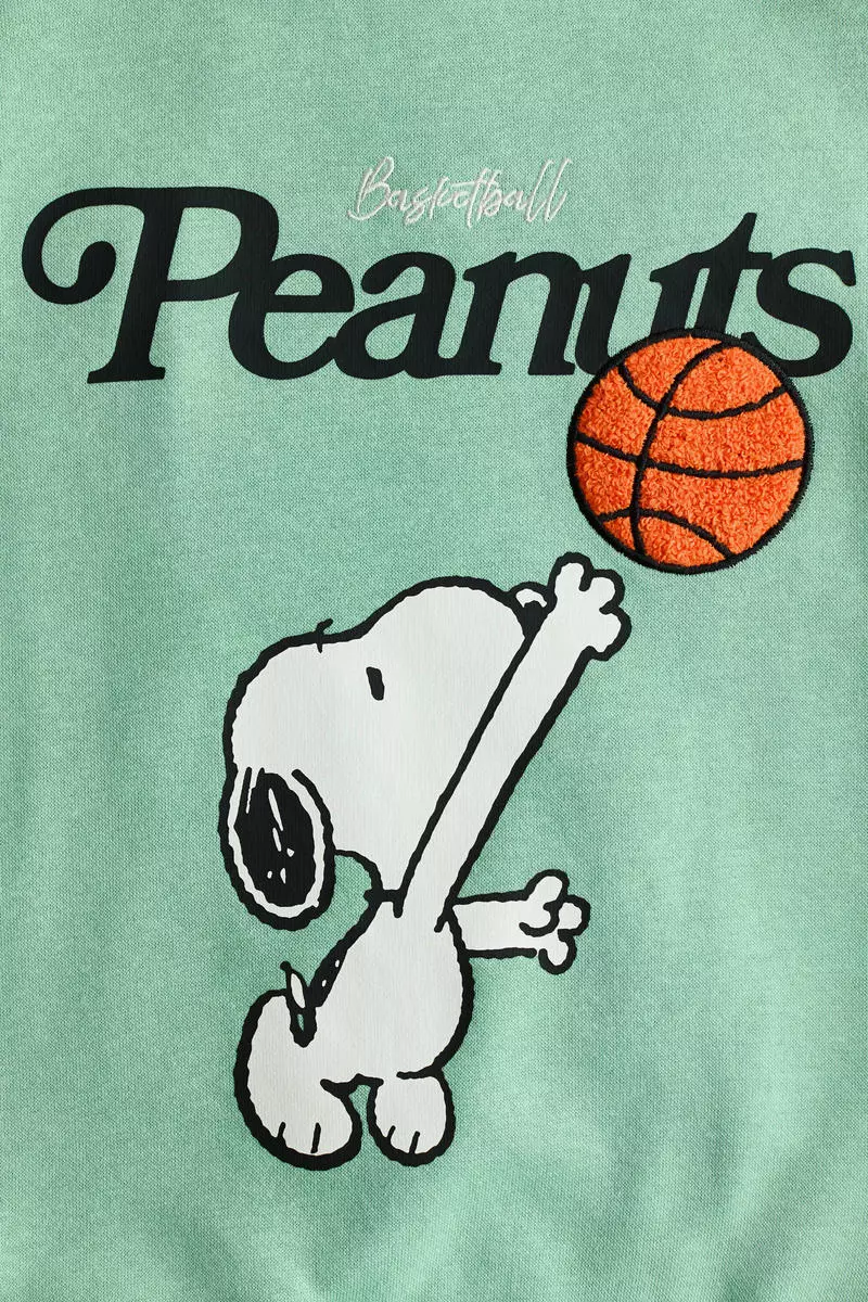 Oversized printed sweatshirt