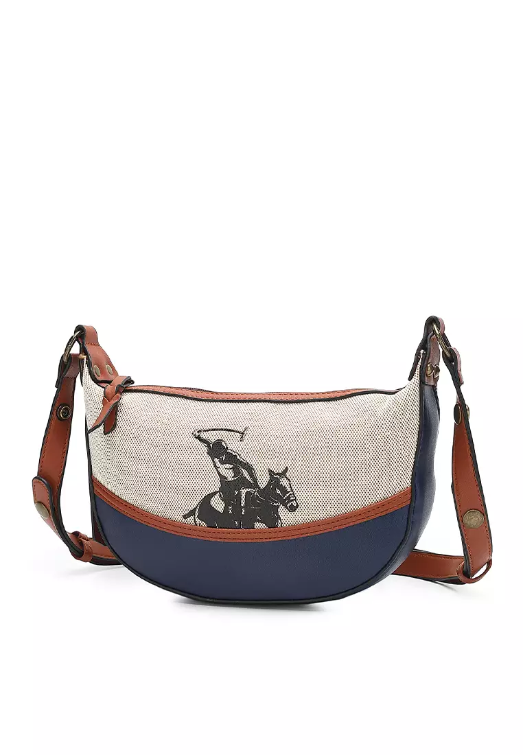 Women's Top Handle Bag / Sling Bag / Crossbody Bag - Blue