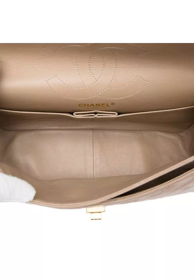 Pre-Loved Chanel Quilted Caviar Reissue 2.55 Double Flap 226